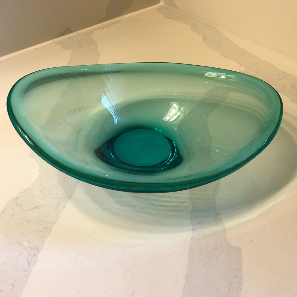 Vintage Mid-century Scandinavian Glass Bowl